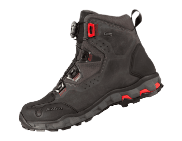 Black adventure motorcycle boot