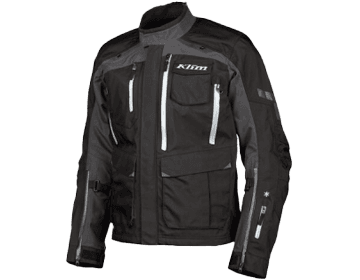 Black adventure motorcycle jacket